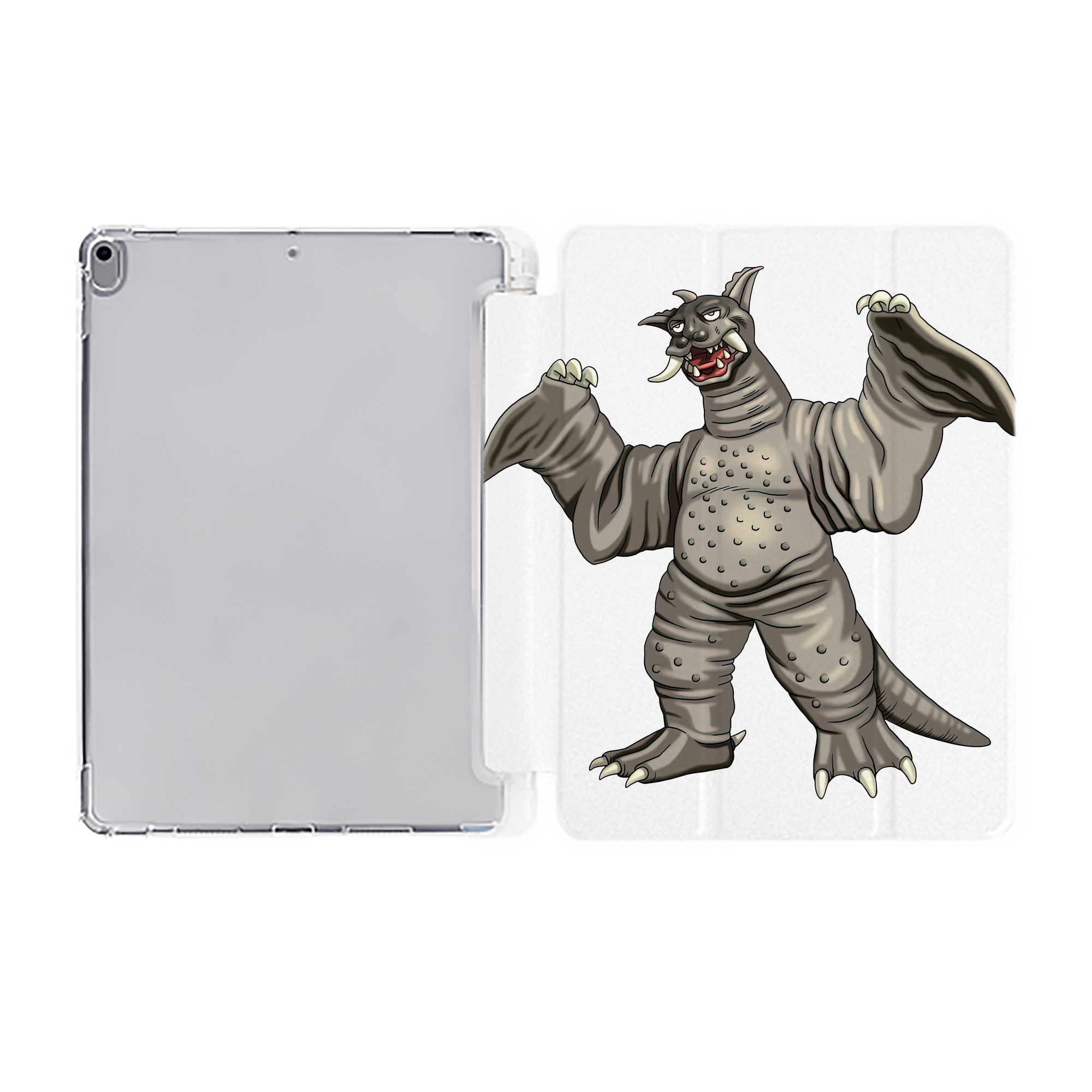（画像用） ウルトラマン Ultraman IPad ケース ペン収納付き 三つ折りスタンド PUレザー×シリコン 対応機種9.5/10.5/10.9インチ